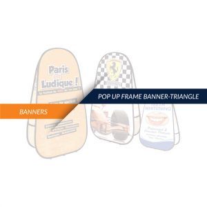 Publiplas | banners pop up frame triangle b 1